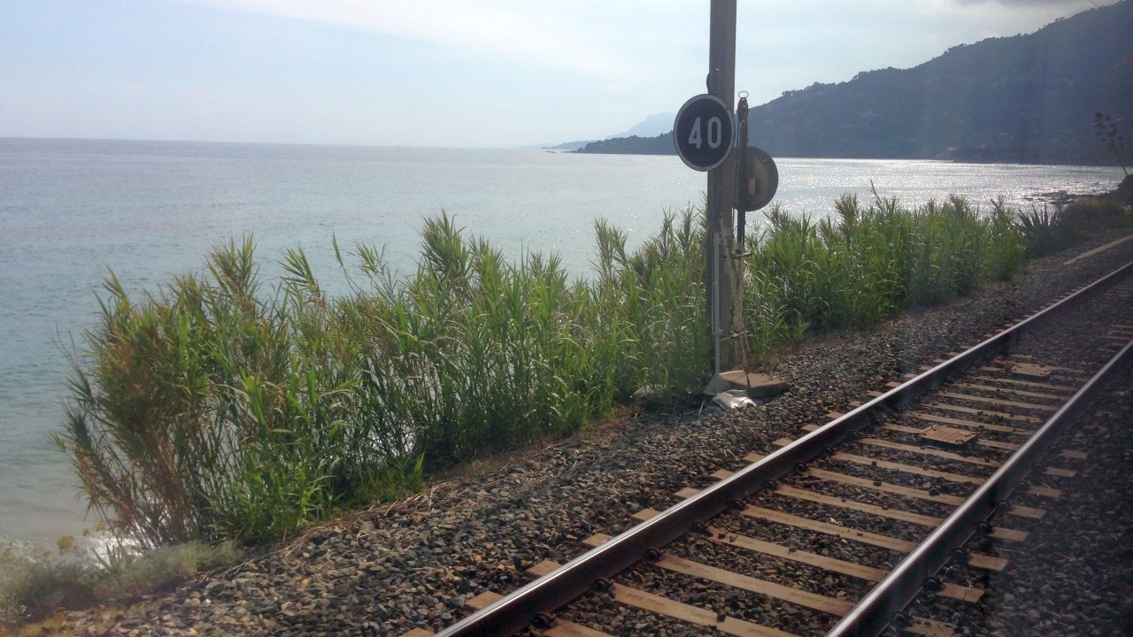 Railway Border between France and Italy at Ventimiglia