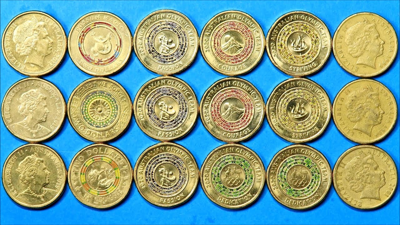 $2 Colour coins 2019 $2 Low Mint$ + 1999 2001 Varieties -: Howards' Coin Video