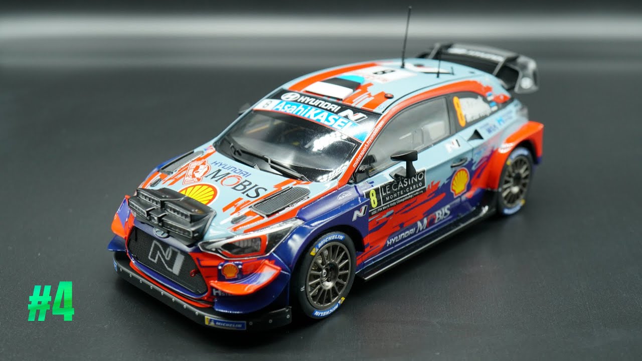 #4 Belkits 1/24 스케일 현대 i20 쿠페 WRC 몬테 카를로 2020 바디 조립편(최종 완성).