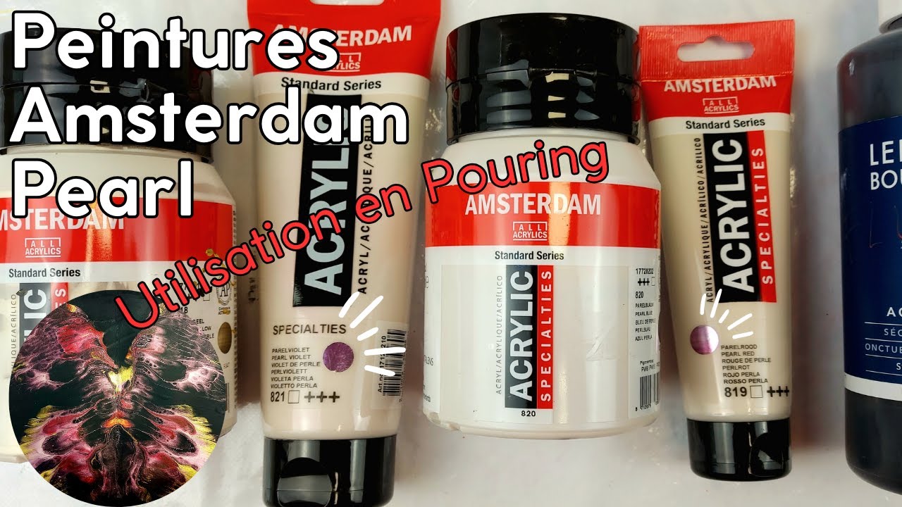 Comment utiliser les peintures acrylique Amsterdam Pearl ? #peintureamsterdampearl
