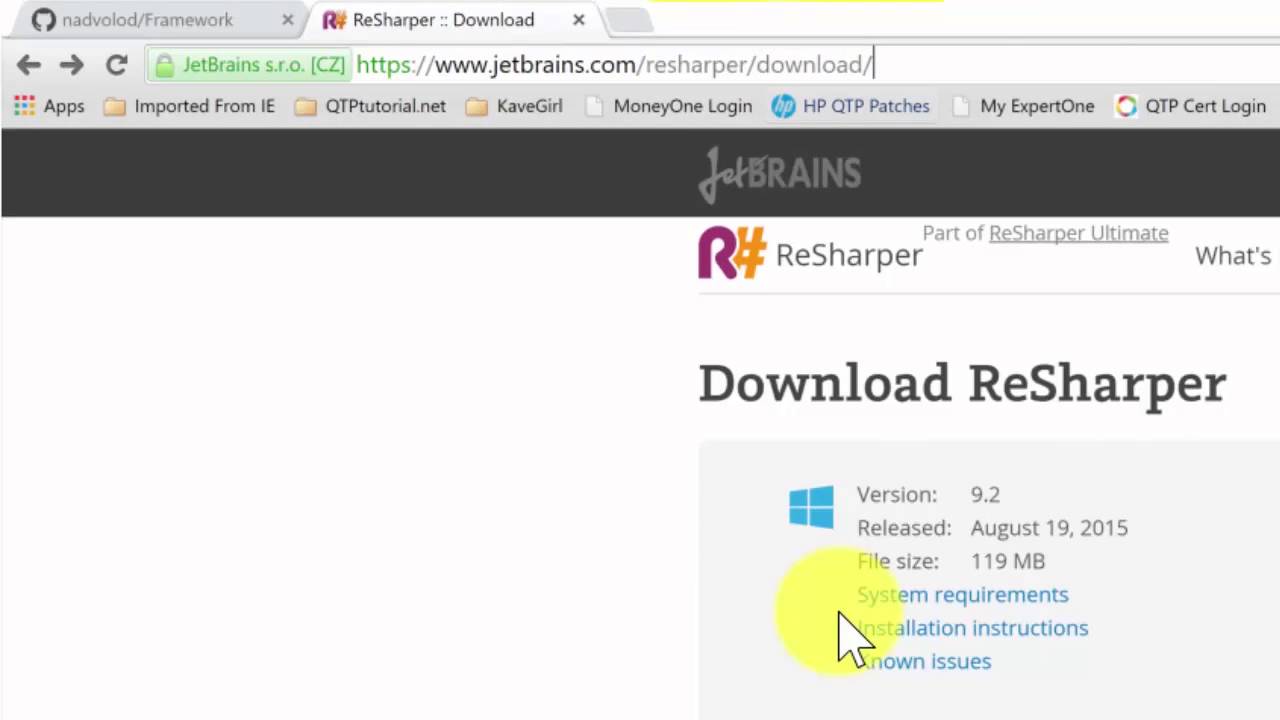 5 Downloading Resharper
