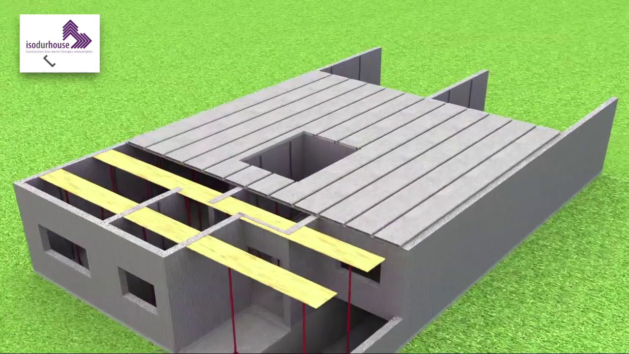 Maison R+2 en 10 semaines avec bloc de coffrage isolant au Maroc / House in 10 weeks with ICF blocks