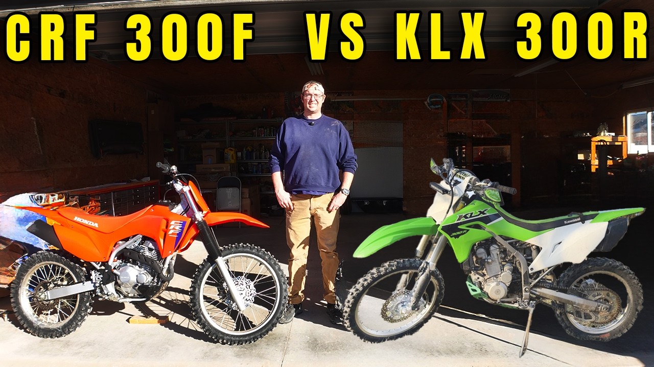 Какой из них победит? CRF 300F против KLX 300R
