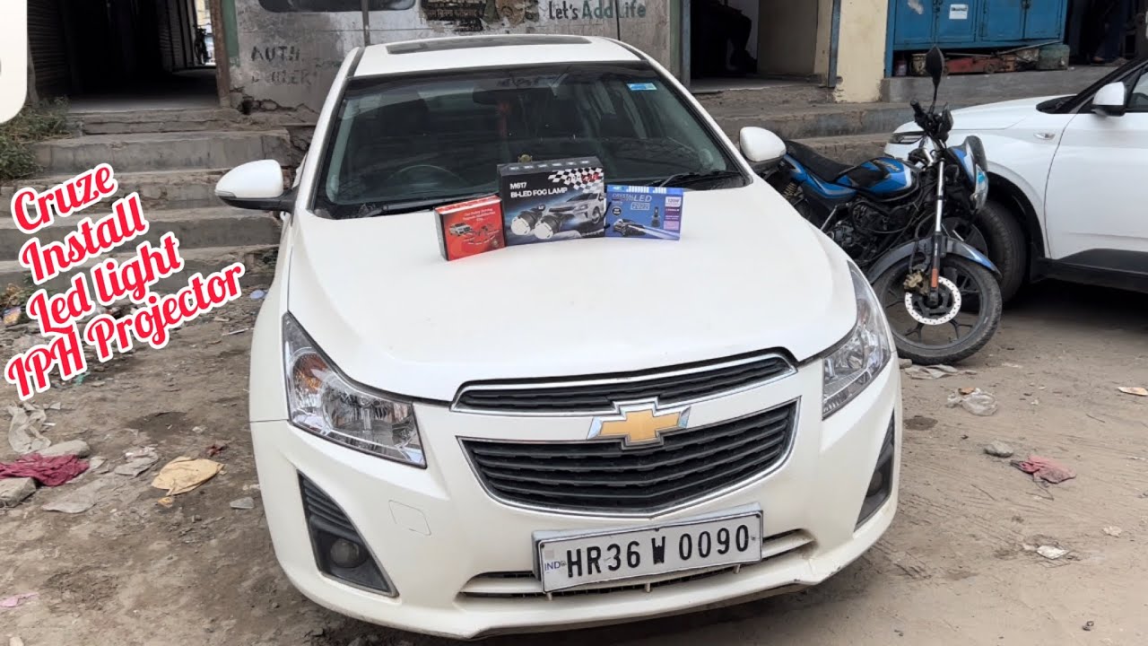Cruze AT || Install Headlight Led || IPH Projector @RajniChaudhary @musafir7811
