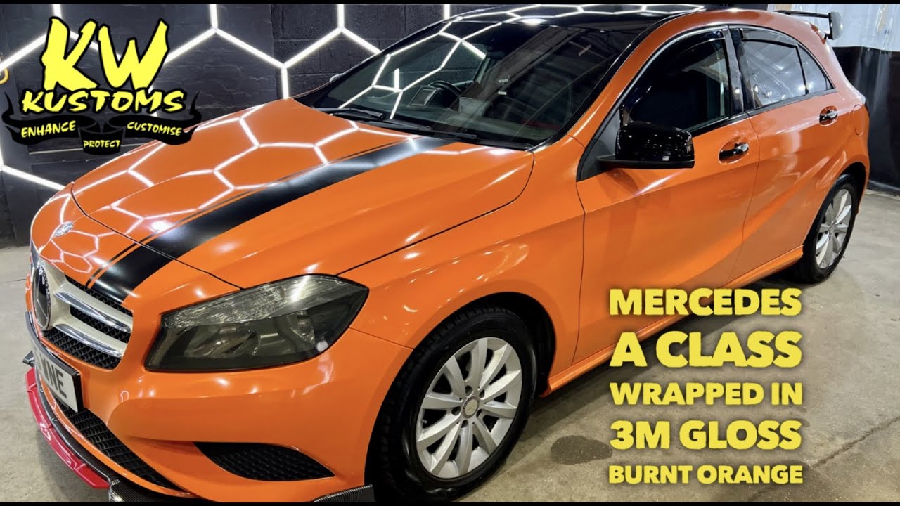 Mercedes A Class Wrapped in 3M Gloss Burnt Orange