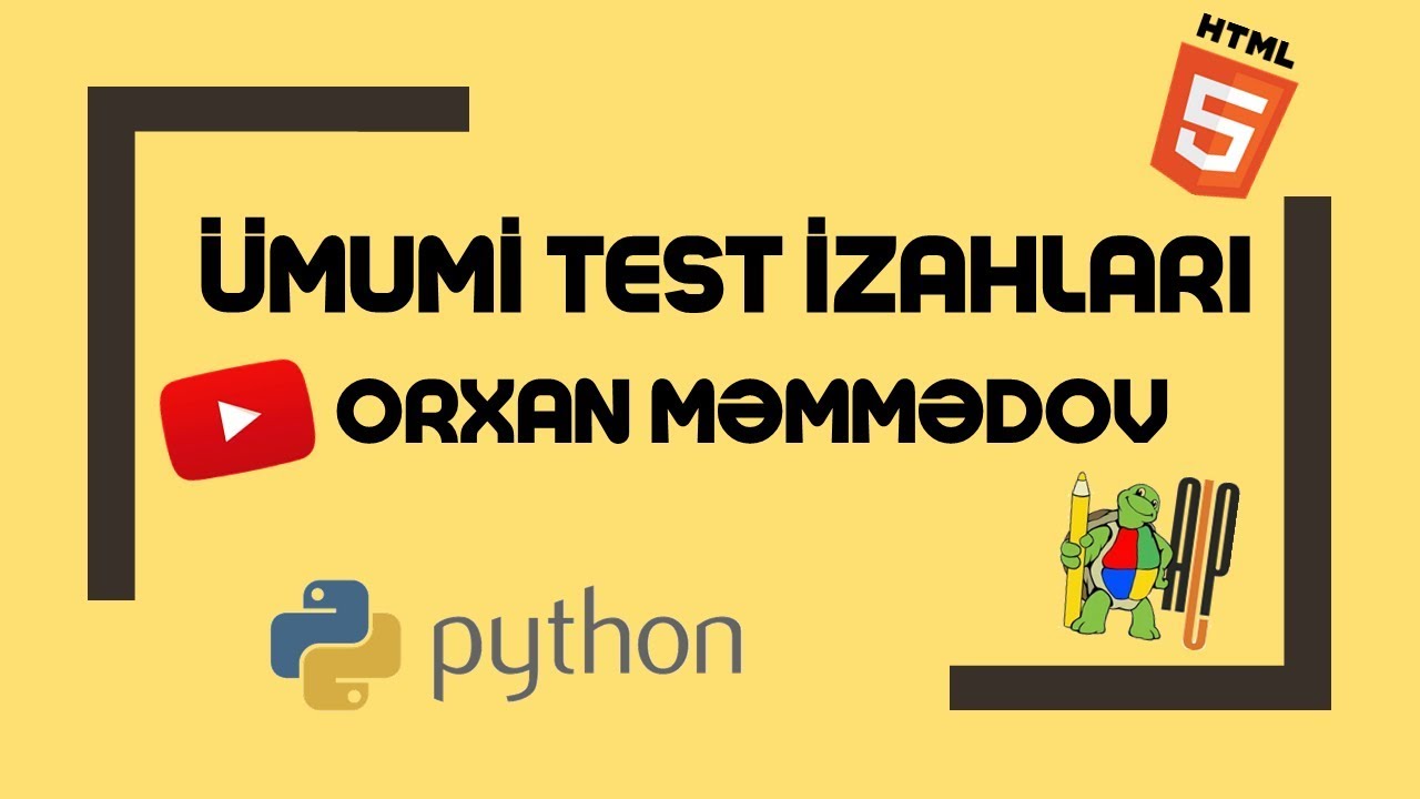 MİQ-TEST İZAHLAR (PYTHON,SİMVOL MƏSƏLƏLƏRİ,EXCEL,RIYAZI MƏNTİQ VƏ.S)-ORXAN MƏMMƏDOV