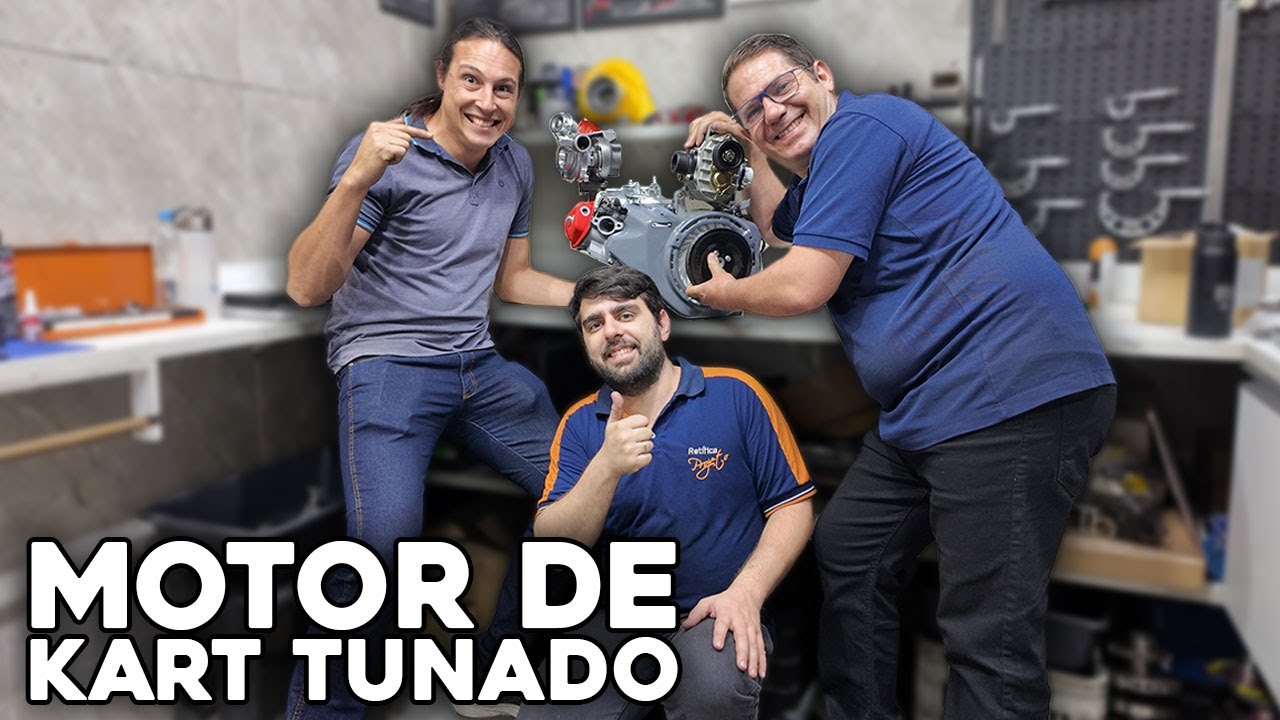 TUNAMOS O MOTOR DE KART DO @letrajota  SUPERCHARGER E TURBO!! 😱🚀