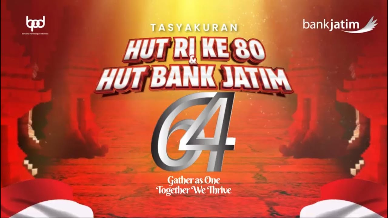 Upacara Peringatan HUT Republik Indonesia ke-80 & Bank Jatim ke-64 Tahun
