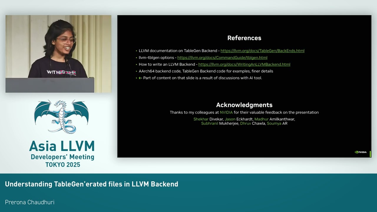 2025 AsiaLLVM — Понимание файлов, созданных Tablegen в бэкэнде LLVM