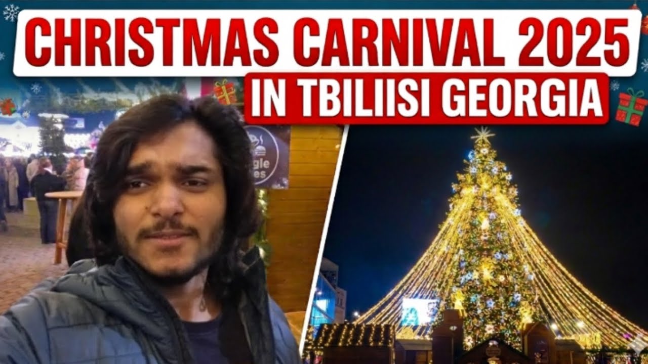 CHRISTMAS VILLAGE IN TBILISI GEORGIA 🇬🇪| CHRISTMAS CARNIVAL 2025 |MEDICAL STUDENT IN TBILISI GEORGIA