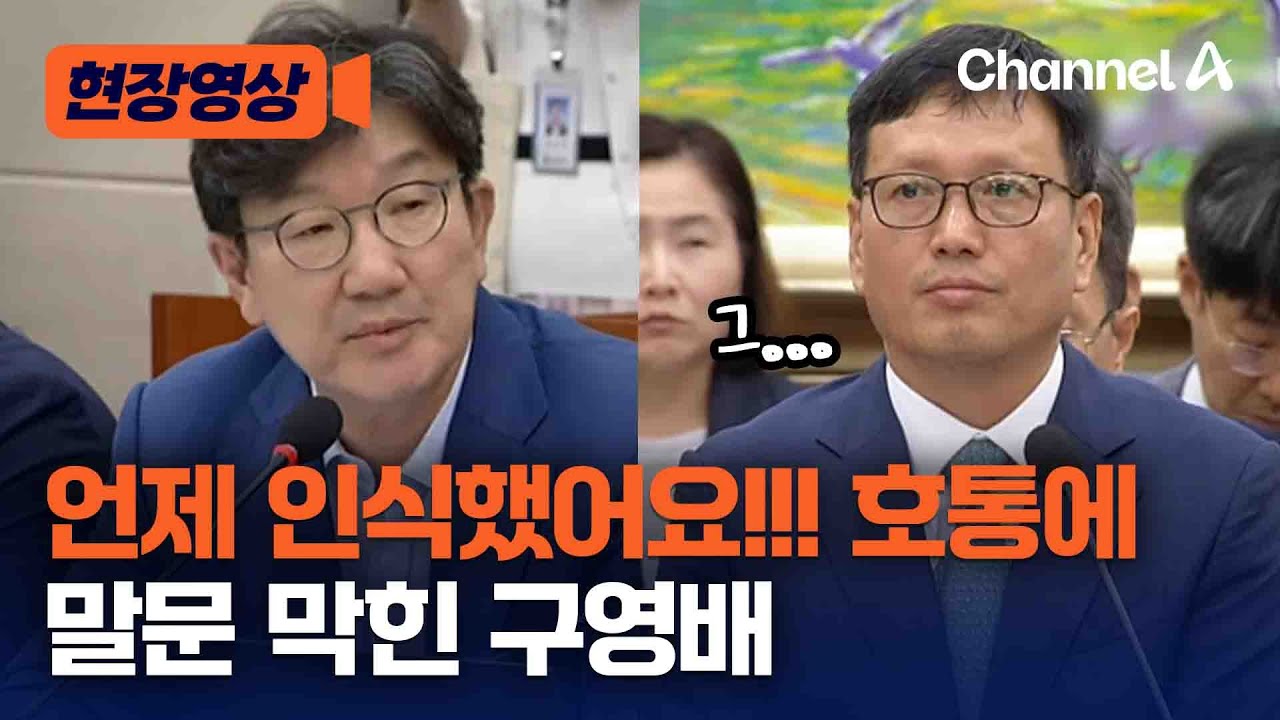 [현장영상] 언제 인식했어요!!! 호통에 말문 막힌 구영배 / 채널A