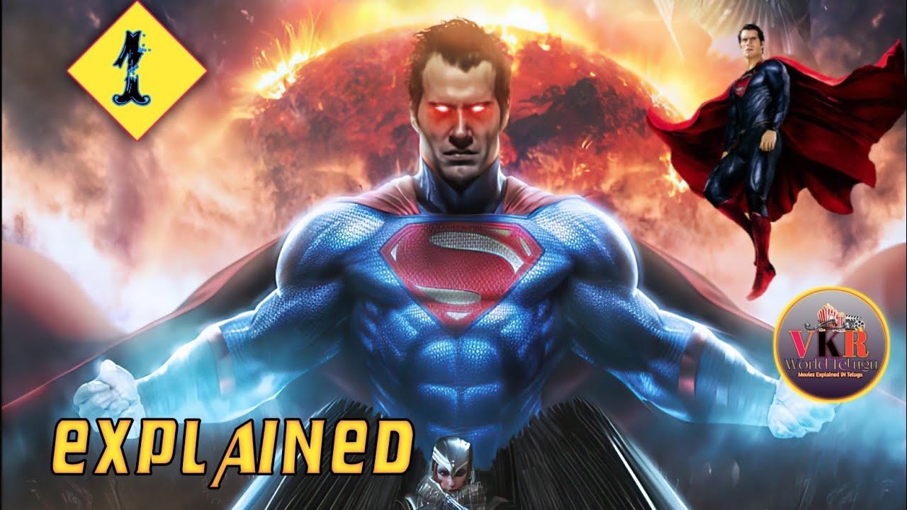 Man Of Steel 2013 Explained In Telugu | d c movies 1 superman |vkr world telugu