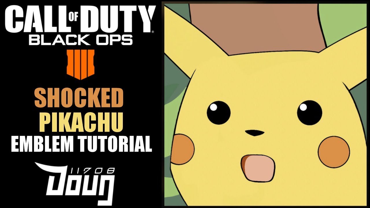 Call of Duty Black Ops 4: Shocked Pikachu Emblem Tutorial