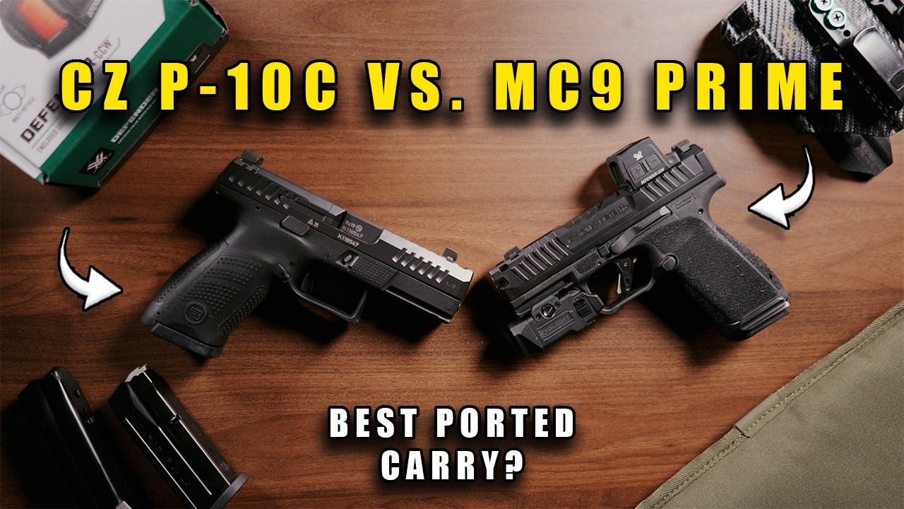 CZ P-10C с портом против Canik MC9 PRIME | Какой пистолет для скрытого ношения лучше?