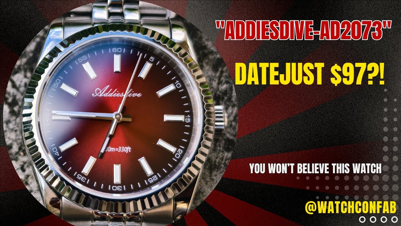 🎯 Похожие часы Rolex Datejust за 97 долларов? Обзор ADDIESDIVE AD2073