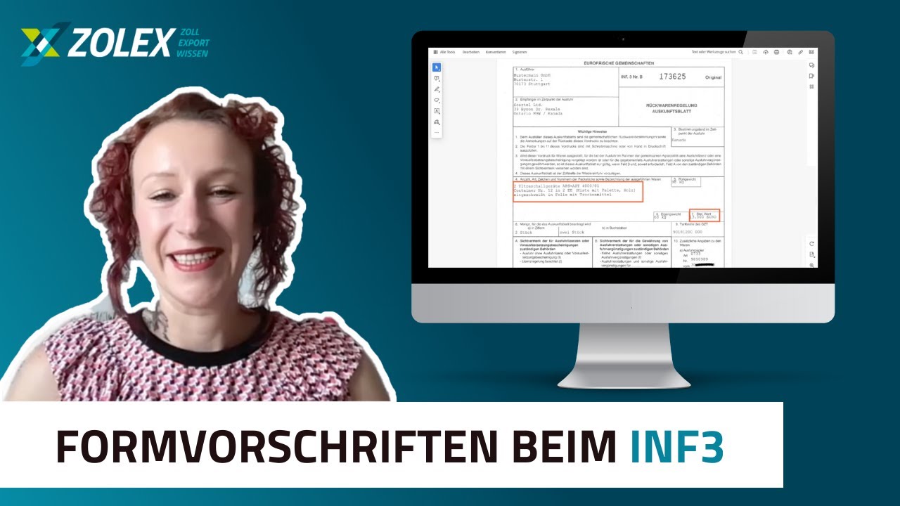 SO f&uuml;llen Sie ein INF3 richtig aus | Zoll- und Exportwissen