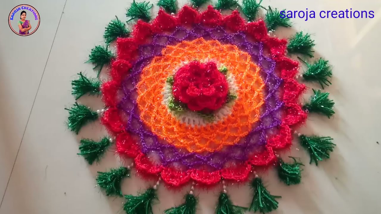 woolen craft। उलनचा थालपोस। woolen thalpos। उलनचे ताटावरचे।