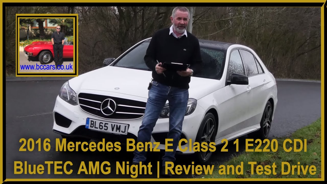 2016 Mercedes Benz E Class 2 1 E220 CDI BlueTEC AMG Night | Review and Test Drive