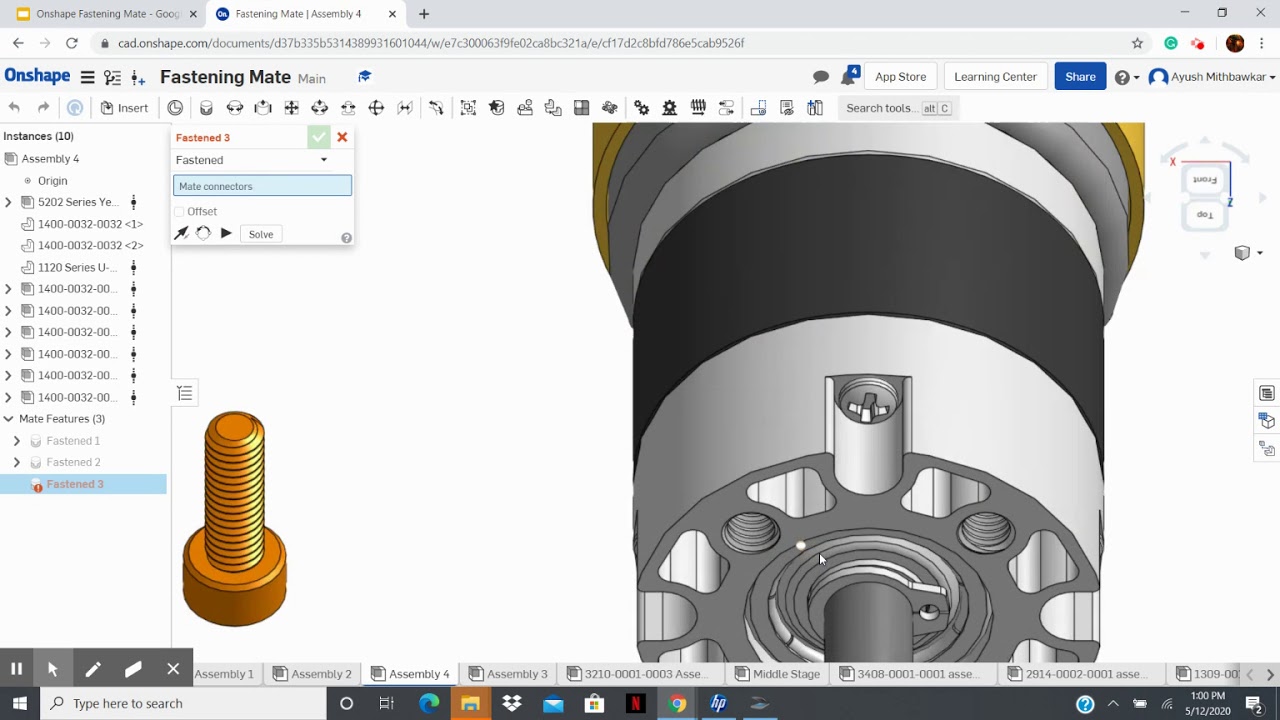 FTC Onshape: How to Fasten Mate in 3 Minutes