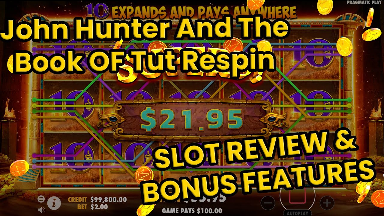 John Hunter And The Book Of Tut Respin Slot Review, Bonus Features & More!