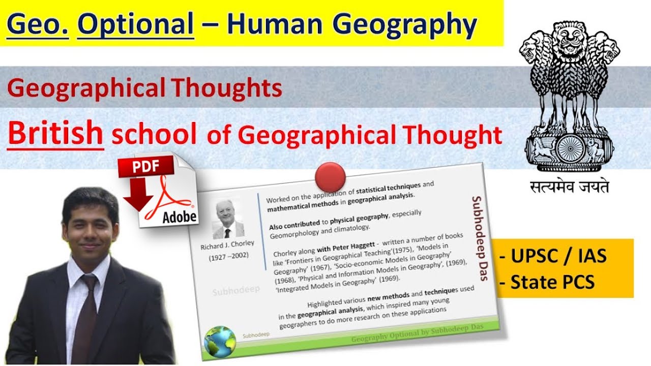 British school of Geographical Thought - Geographical thought - UPSC &  State PSC - by Subhodeep Das