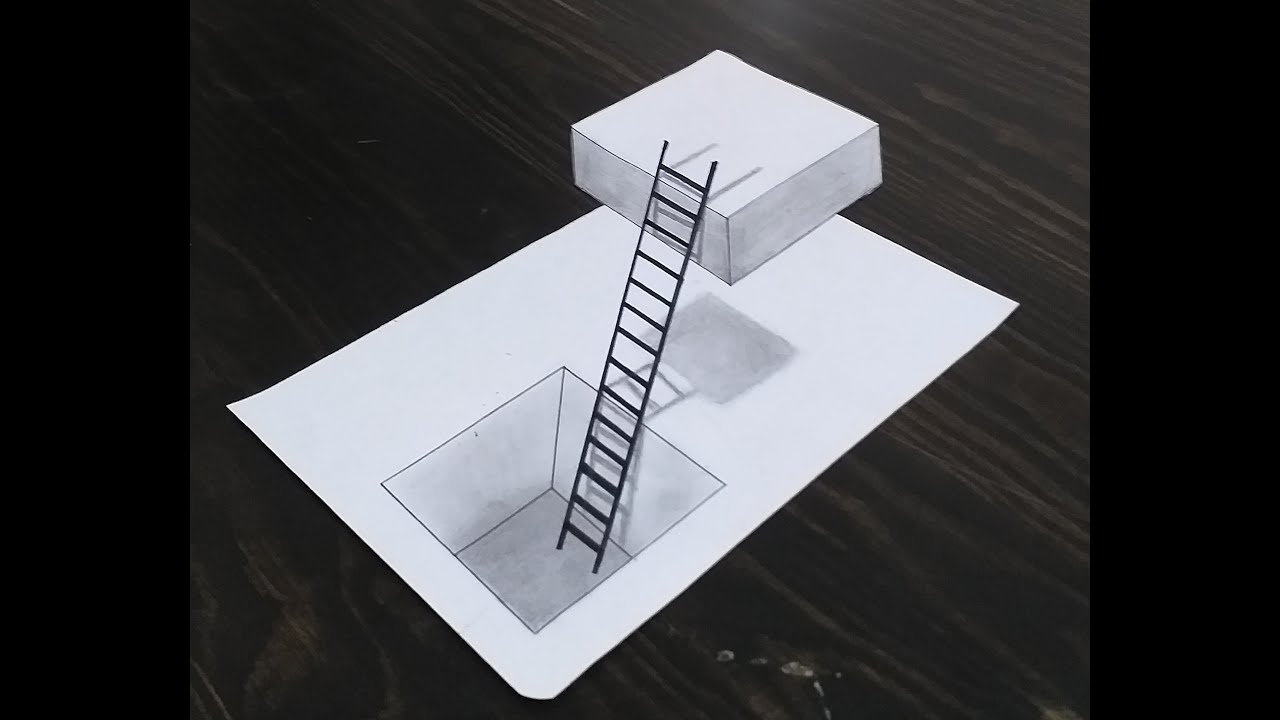 رسم ثلاثي الأبعاد *3D* للمبتدئين بطريقة 😮 (مذهلة).
