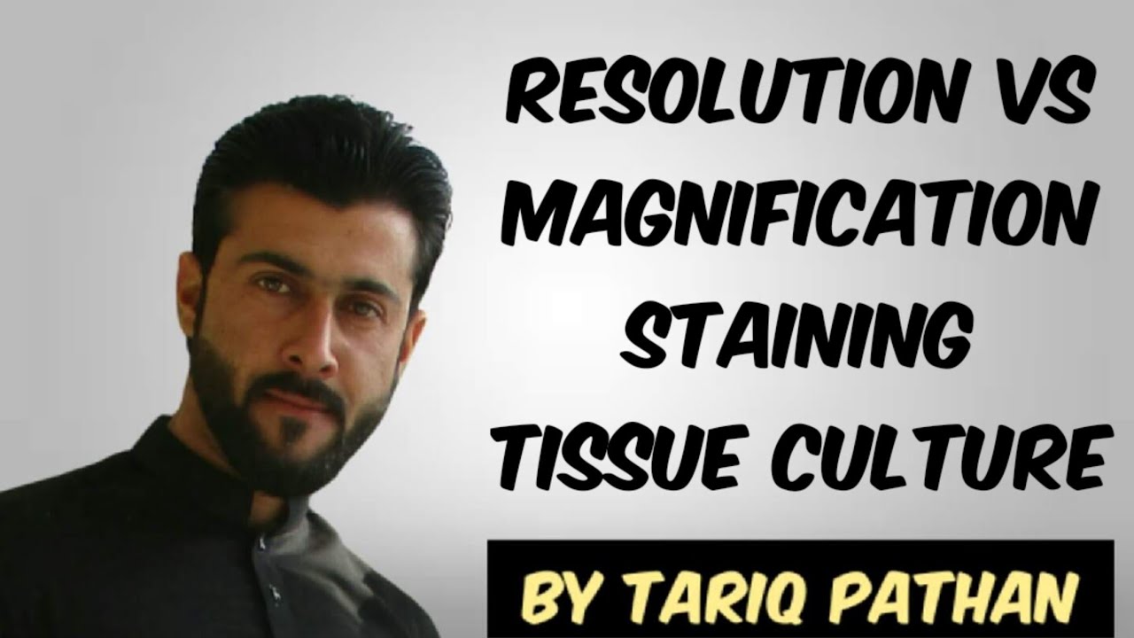 Class 11 Chapter 1 - Resolution vs Magnification | Staining | Tissue Culture by Tariq Pathan