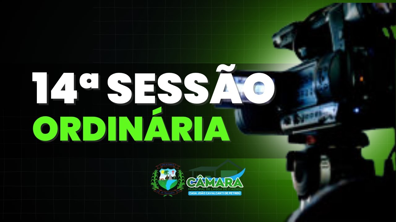 Camara Municipal de Lagoa de Itaenga 14ª SESSÃO ORDINÁRIA