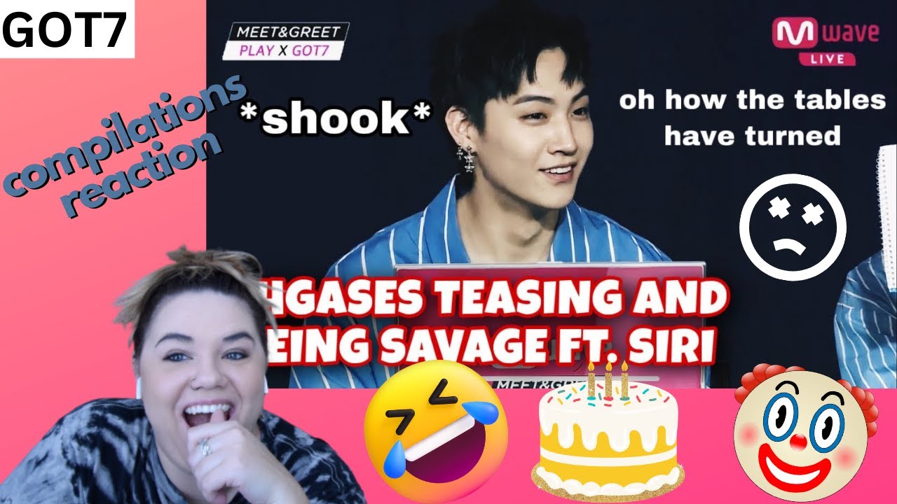 GOT7 'AHGASES BEING SAVAGE AND PLAYFUL', 'Got7 being a mess on VLive', & 'got7 clowning each other'