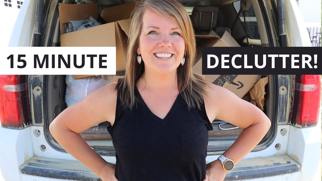 Declutter WITH US! 15 Minute power declutter! (& favorite tips!)
