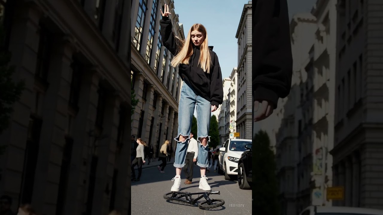 giantess teenage girl In city 2 (Sora)