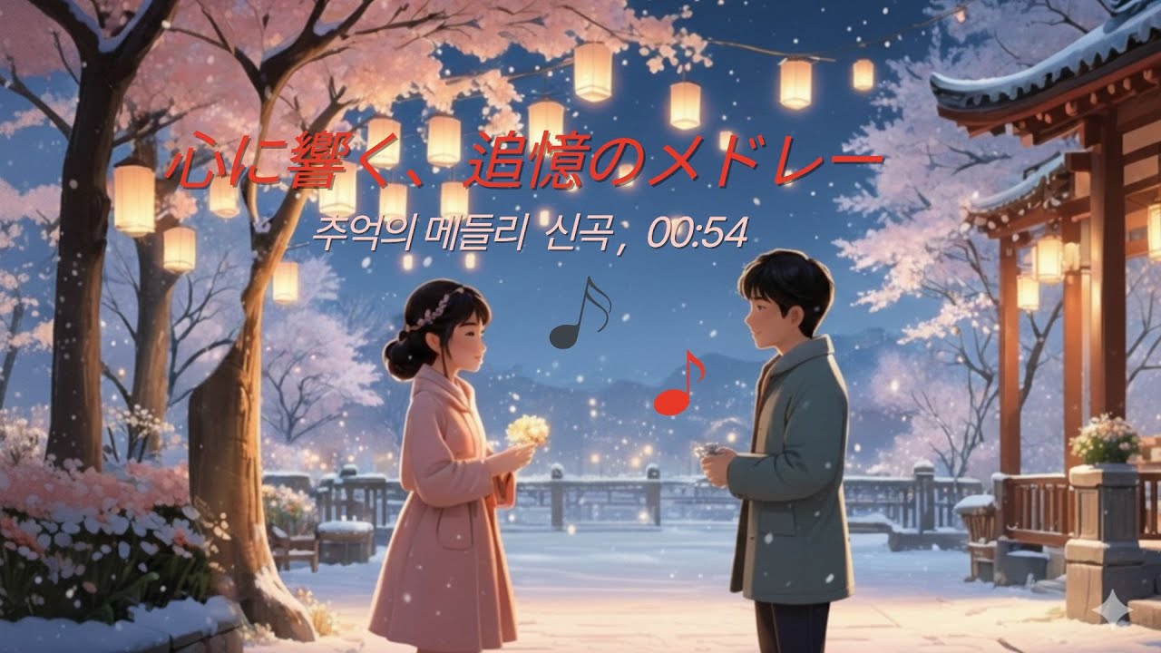 (新曲10曲/ 55 分/リピート再生)   心に灯るふるさとの情景：穏やかな時を刻む ,  마음에 등불을 밝히는 고향의 정경: 평온한 시간을 새기는 55분의 치유 음악)