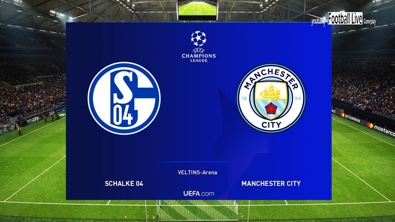 PES 2019 | Schalke vs Manchester City | UEFA Champions League - UCL | Gameplay PC
