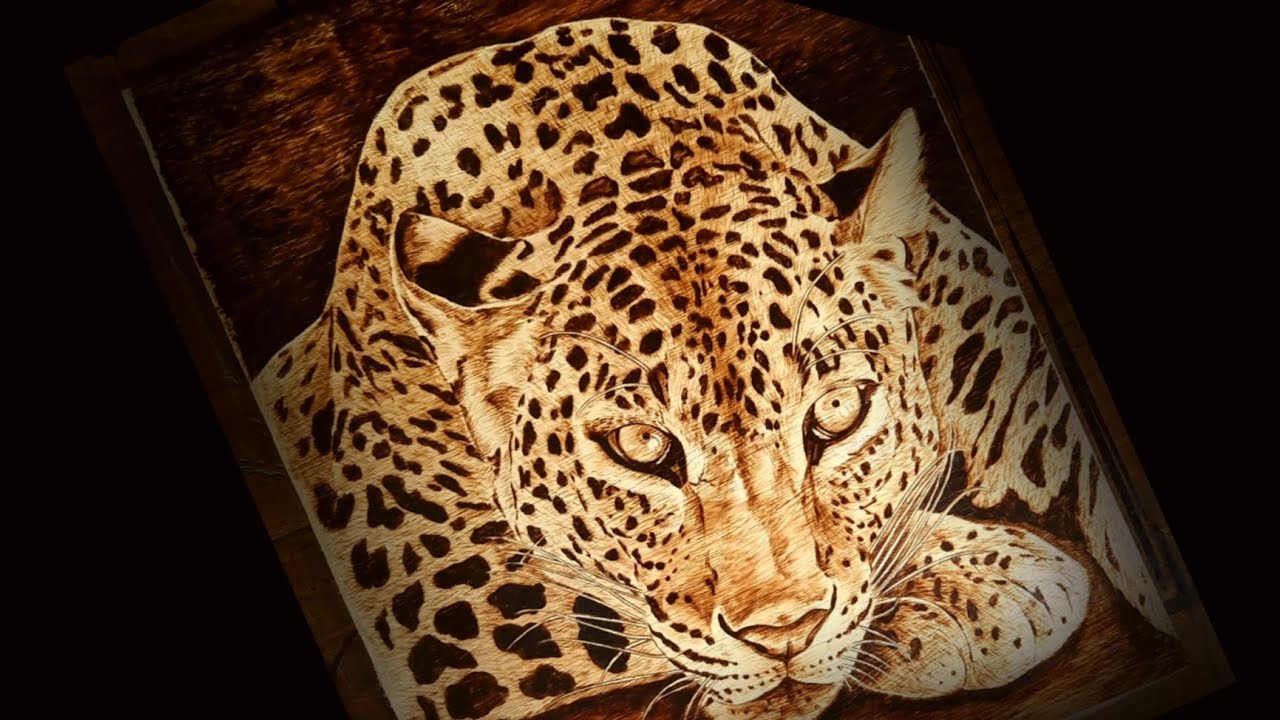 Killer Tiger Pyrography Time lapse (Impressive Results)