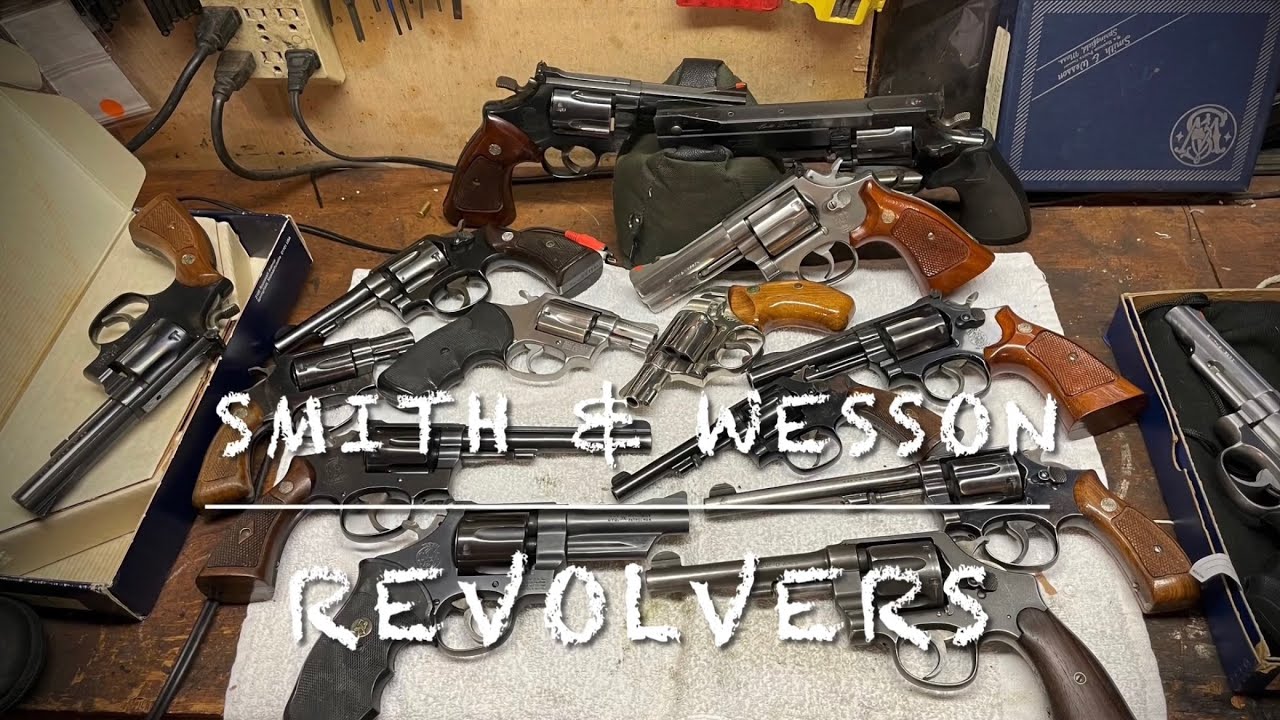 Моя коллекция револьверов Smith & Wesson калибра от 22LR до 44 Magnum