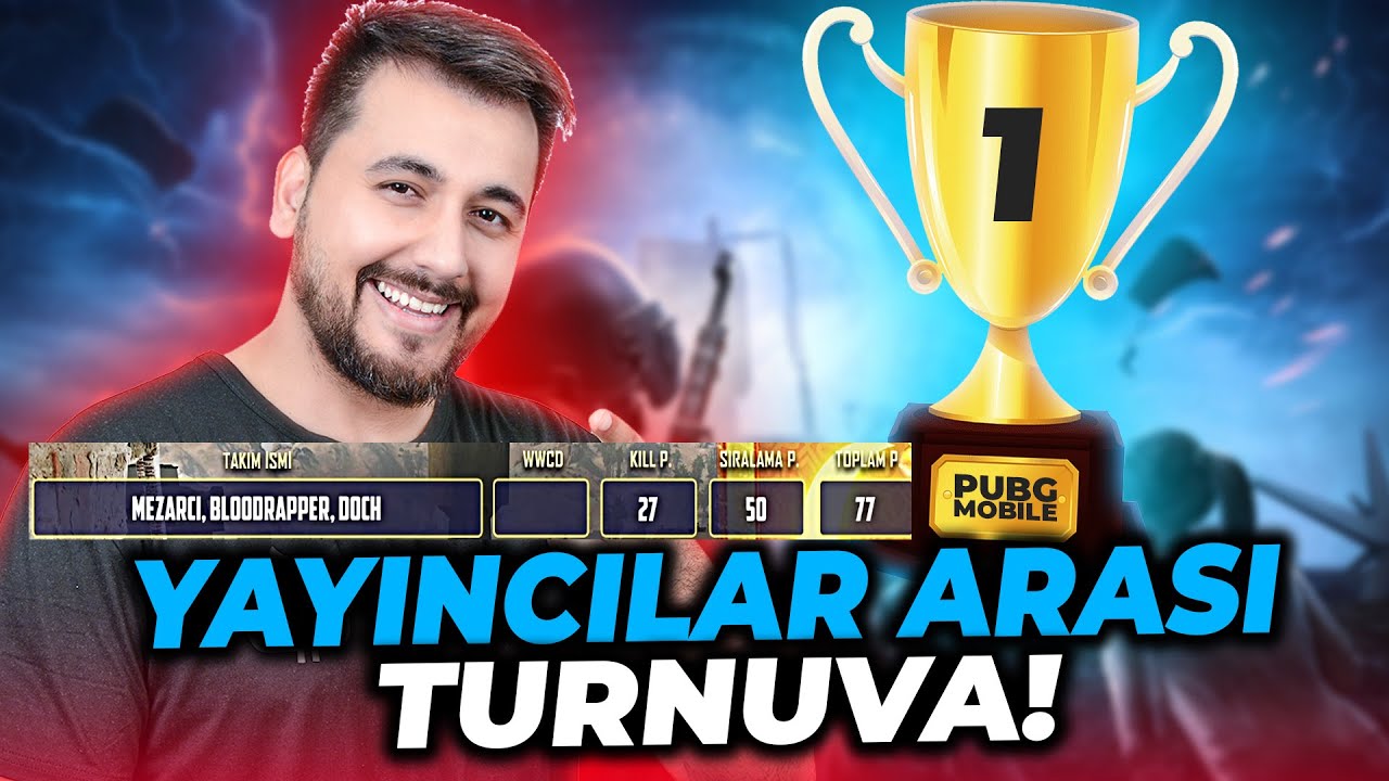 YAYINCILAR ARASI TURNUVADA 1. OLDUK KARAKİN / PUBG MOBILE