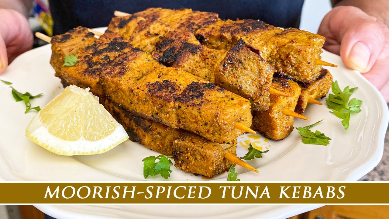 Moorish-Spiced Tuna Kebabs | Spanish PINCHOS MORUNOS Recipe