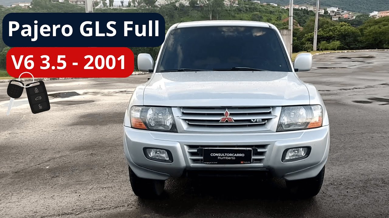 Pajero GLS Full V6 3.5 Gasolina 7 lugares ano 2001 #supercars #viral