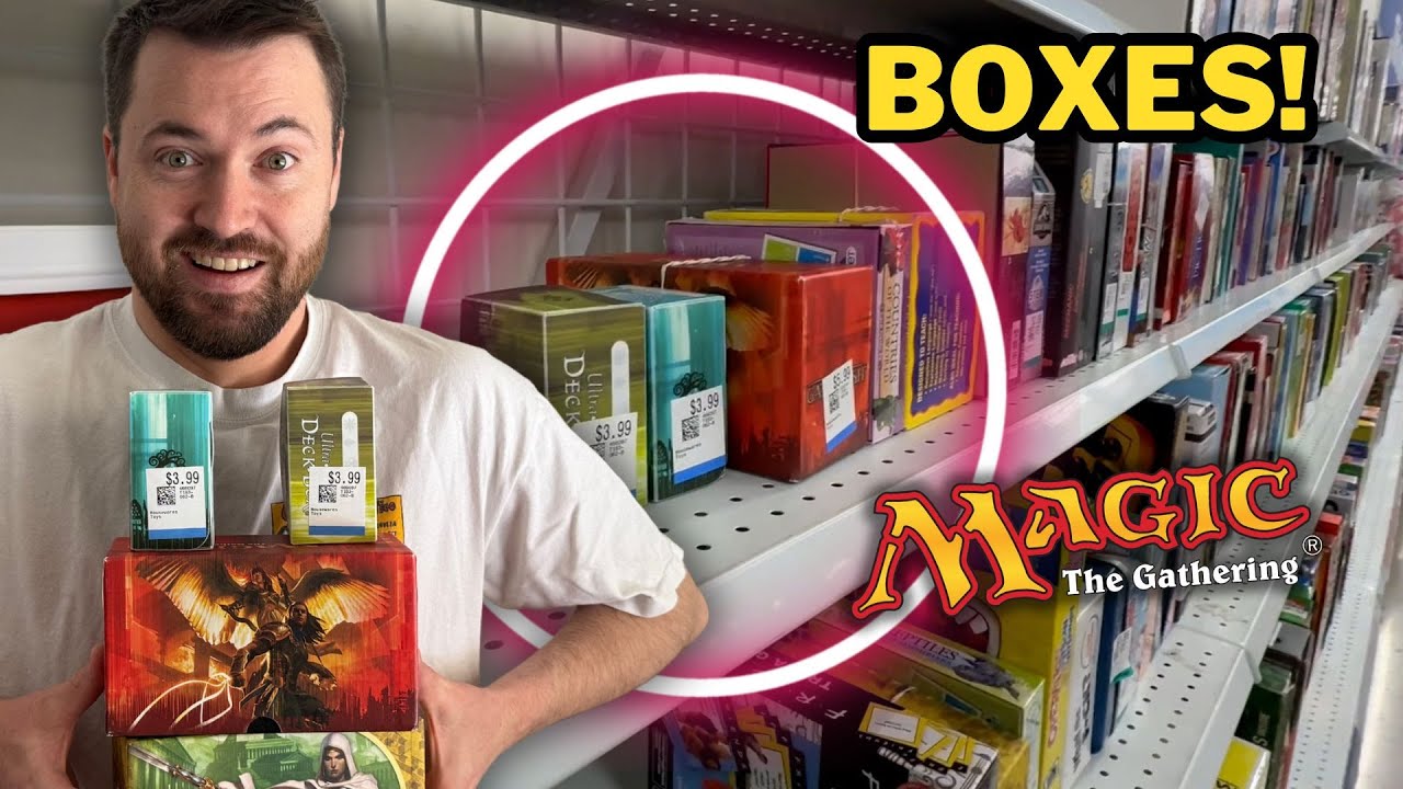 Я нашел колоды и коробки Magic The Gathering в игровом отделе комиссионного магазина!