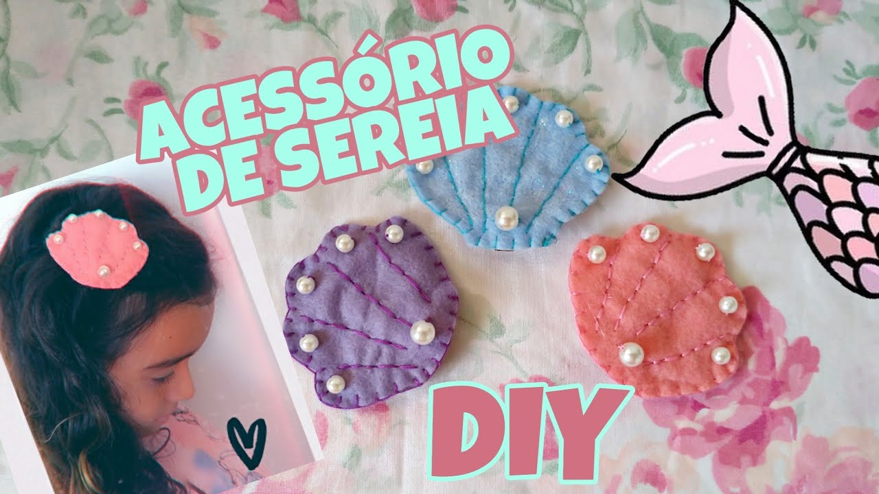 Acessório de sereia | DIY super fácil | Festa sereia