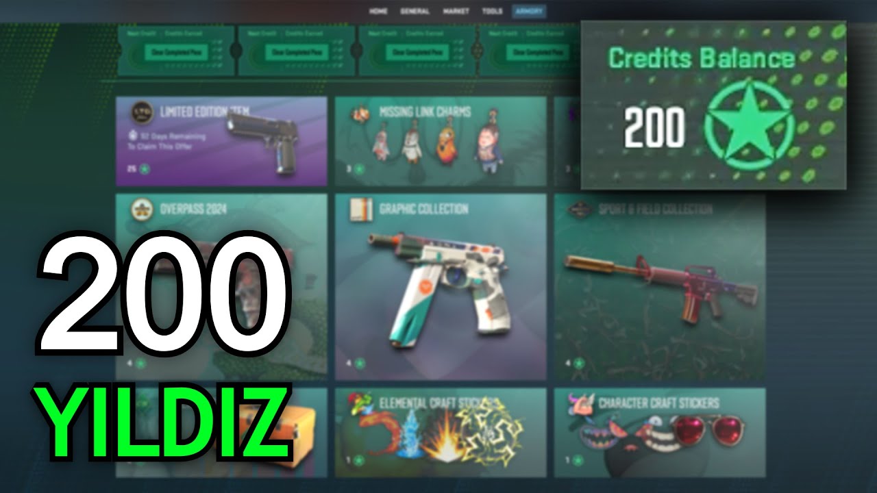 200 YILDIZ A&Ccedil;IYORUZ! | CS2 THE ARMORY A&Ccedil;ILIMI