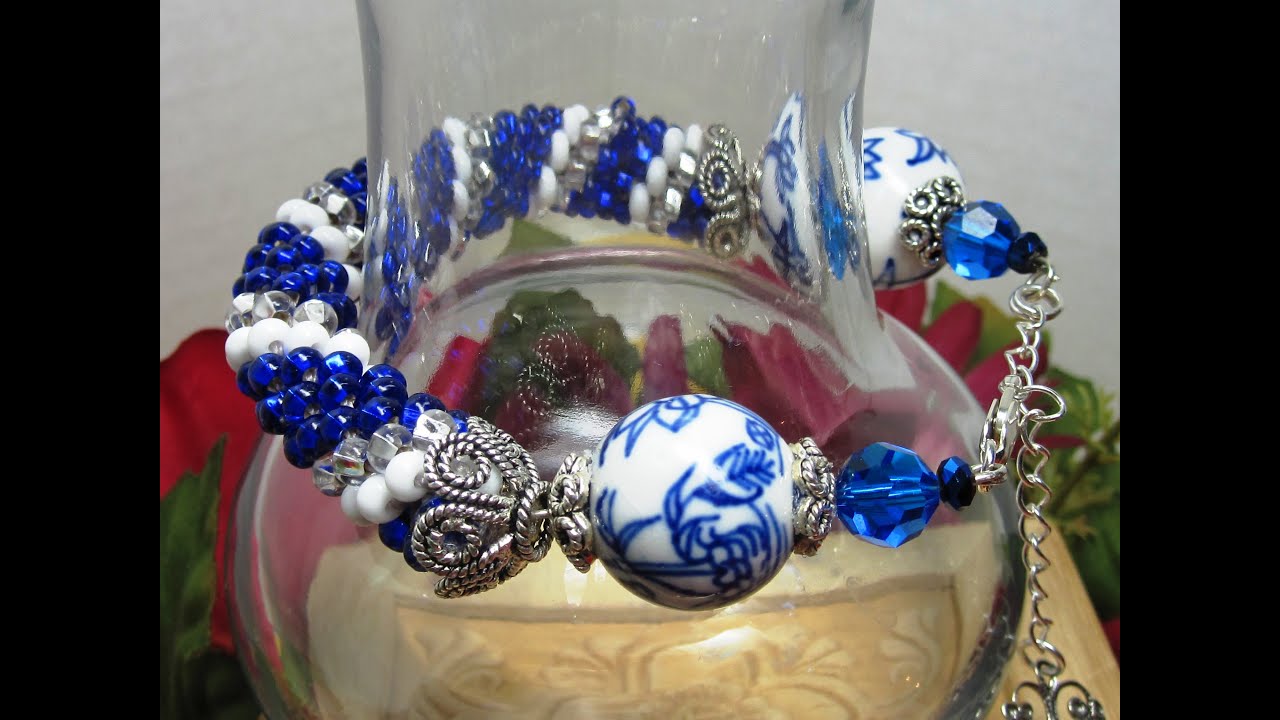 If You Can Crochet A Slip Stitch - You Can Make This Beautiful Tubular Bead Crochet Bracelet