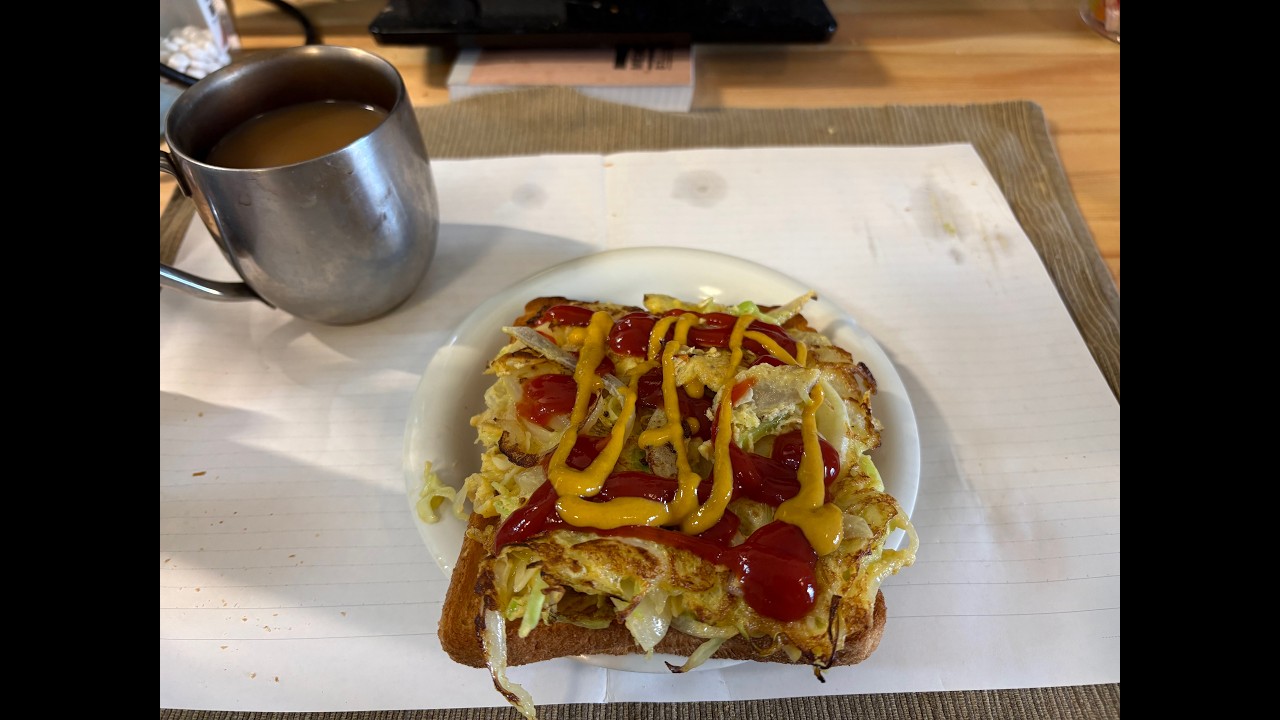 健康診断の為朝食無し。友蔵のは作る。