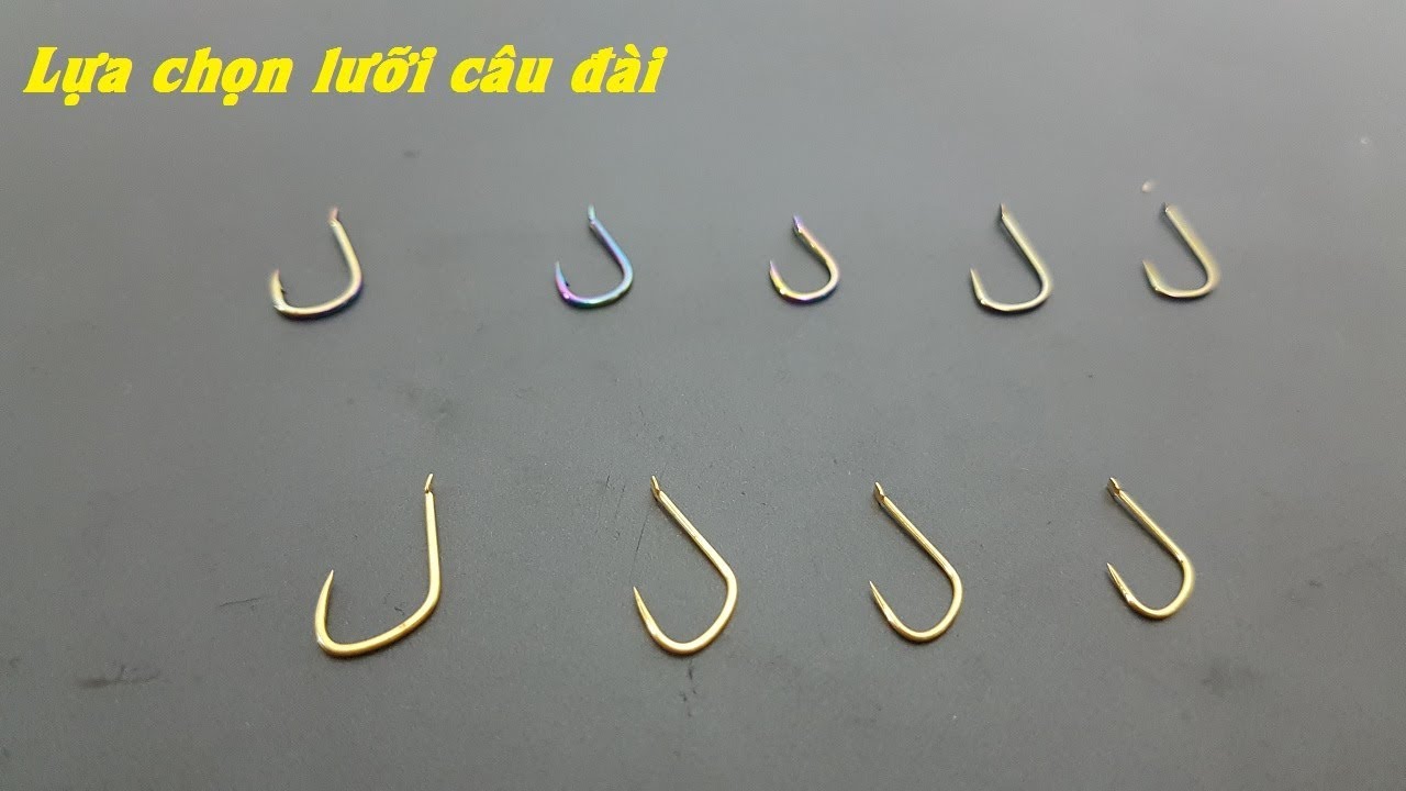 Kinh nghiệm lựa chọn và sử dụng một số loại lưỡi câu đài