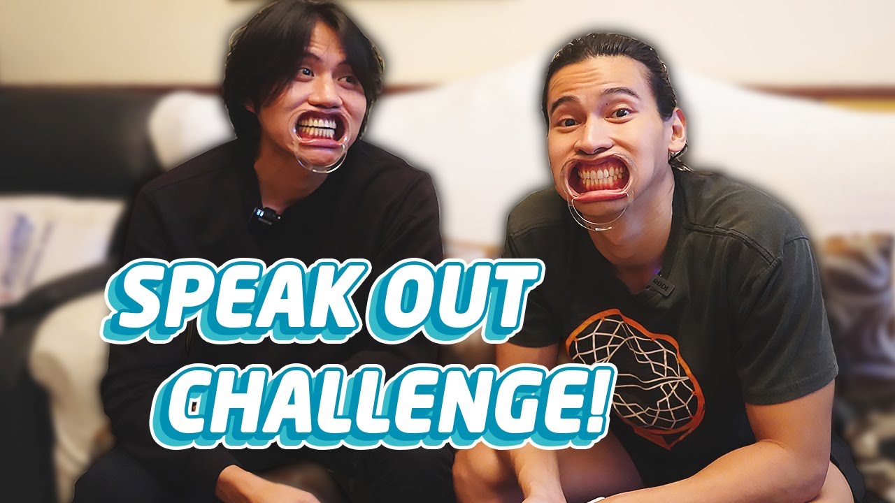 MOUTHGUARD CHALLENGE: SPEAK OUT GAME WITH MY BROTHER | Enchong Dee