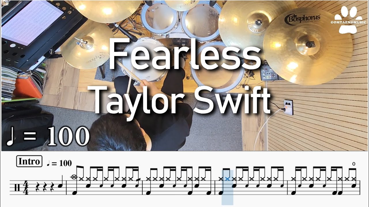 Taylor Swift  - Fearless 드럼커버 | 드럼악보 Drum Cover
