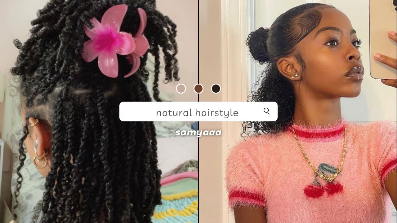 natural hairstyles on black tiktok| #blacktiktok #tiktok
