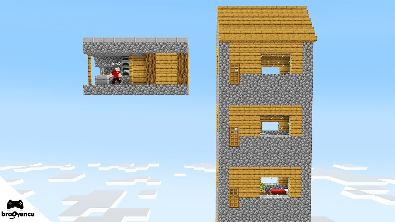 Minecraft Uçan Dev Ev Kulesi