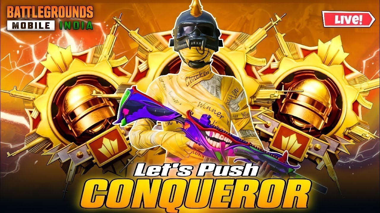 🔴 CONQUEROR RANK PUSH | BGMI LIVE | @MAXXGAMINGGYT