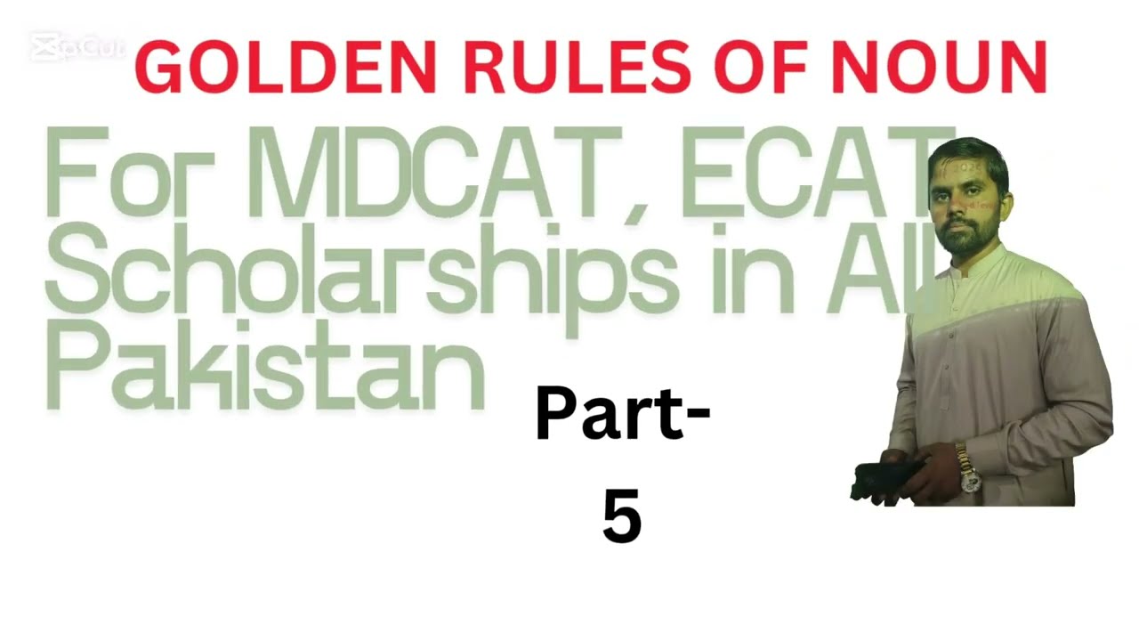 Golden Rules of Noun for All Types of Scholarships in Pakistan. Part 05